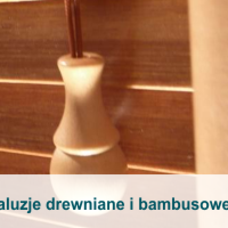 Żaluzje drewniane i bambusowe 25 mm